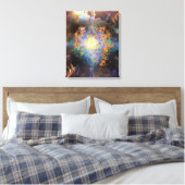 宇宙時間原子 キャンバスプリント (インサイチュ (寝室))