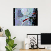 宇宙時霜の降りた ポスター (ホームオフィス)