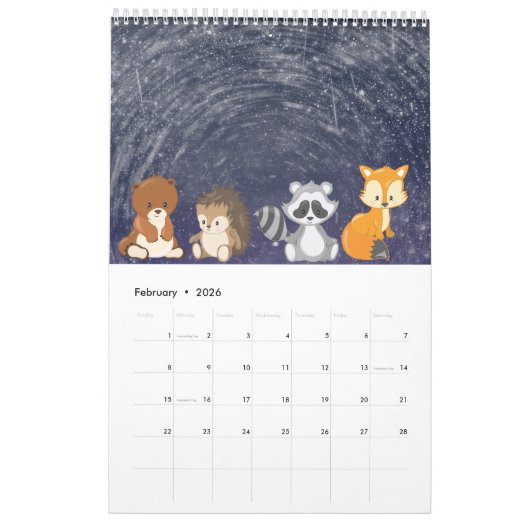 宇宙暦 カレンダー (2月 2026)