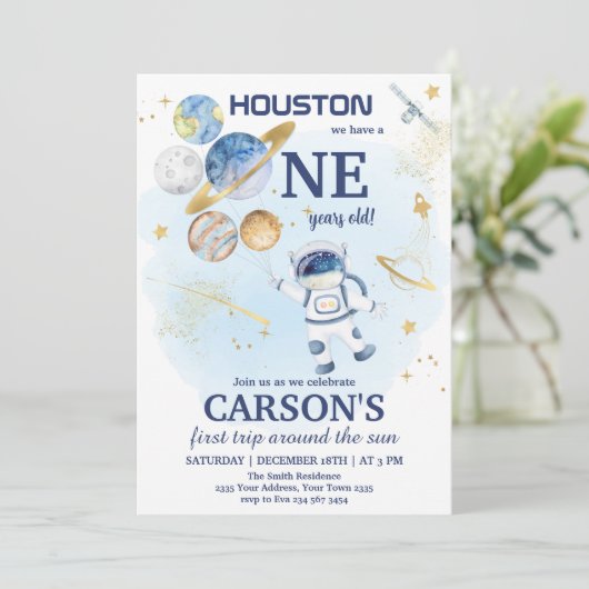 宇宙最初の外宇宙初誕生日 招待状 (スタンド正面)