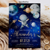 宇宙最初の太陽一周おめでとう!外宇宙最初の誕生日招待状ギャラクシーブラストオフ 招待状