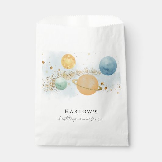 宇宙最初の日のまわりにのパーティー フェイバーバッグ (正面)