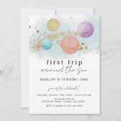 宇宙最初の日のまわりにの招待状 案内状 (正面)