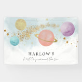 宇宙最初の日のまわりにの誕生日 横断幕 (横)