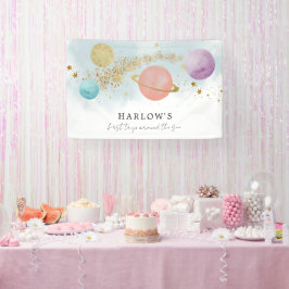 宇宙最初の日のまわりにの誕生日 横断幕