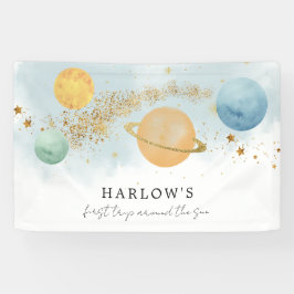 宇宙最初の日のまわりにの誕生日 横断幕