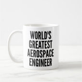 宇宙最大手の航空宇宙技術者 コーヒーマグカップ (左)