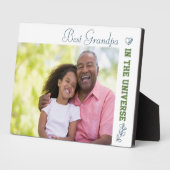 宇宙最高のにおじいちゃん写真 フォトプラーク (側面)