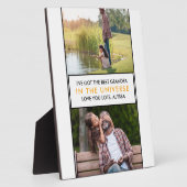 宇宙最高ののおじいちゃんパーソナライズされた2 Photo フォトプラーク (側面)