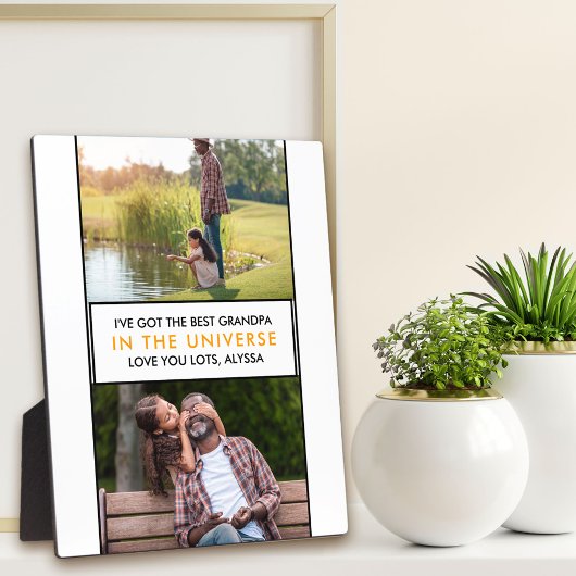宇宙最高ののおじいちゃんパーソナライズされた2 Photo フォトプラーク