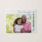 宇宙最高ののおじいちゃん – 写真カスタム写真 ジグソーパズル (横)