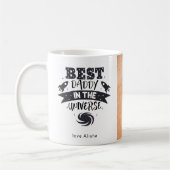 宇宙最高ののパパ写真パーソナライズされたマグカップ コーヒーマグカップ (左)