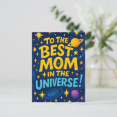 宇宙最高のの母 – Cosmic Mother's Day ポストカード (スタンド正面)