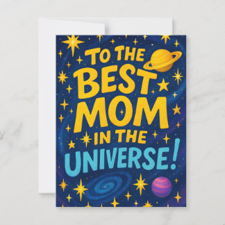 宇宙最高のの母 – Cosmic Mother's Day ポストカード