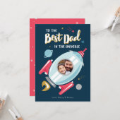 『宇宙最高のの父の日』 カード (正面/裏面インサイチュ)