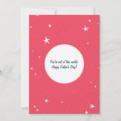 『宇宙最高のの父の日』 カード (裏面)