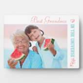 宇宙最高のの祖母の写真 フォトプラーク (正面)