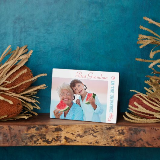 宇宙最高のの祖母の写真 フォトプラーク (側面)