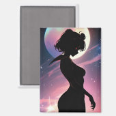 宇宙月のスカウトアニメドリーム磁石 マグネット (正面/裏面)