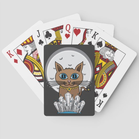 宇宙月猫-青トランプ トランプ (裏面)