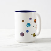 宇宙服のコーギー ツートーンマグカップ (正面右)