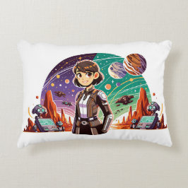 宇宙服の女性 アクセントクッション