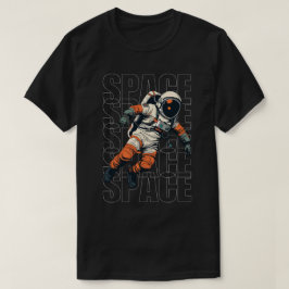 宇宙服の宇宙飛行士 Tシャツ
