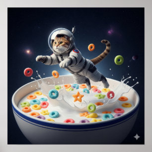 宇宙服の猫 ポスター