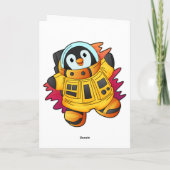 宇宙服を着たペンギン宇宙飛行士 カード (裏面)