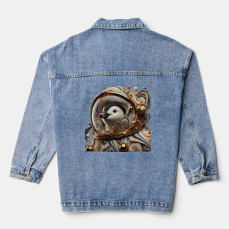 宇宙服を着たペンギン» デニムジャケット