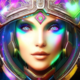 宇宙未来的な美しい色Tシャツ Tシャツ