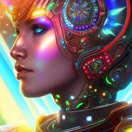 宇宙未来的な美しい色Tシャツ Tシャツ