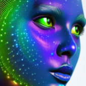 宇宙未来的な美しい色Tシャツ Tシャツ