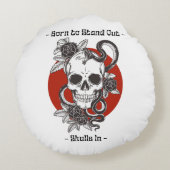 宇宙枕でパーソナライズカスタムする ラウンドクッション (裏面)