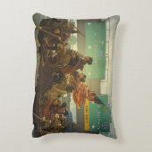 宇宙枕を交差させるワシントン州 アクセントクッション (裏面(縦))