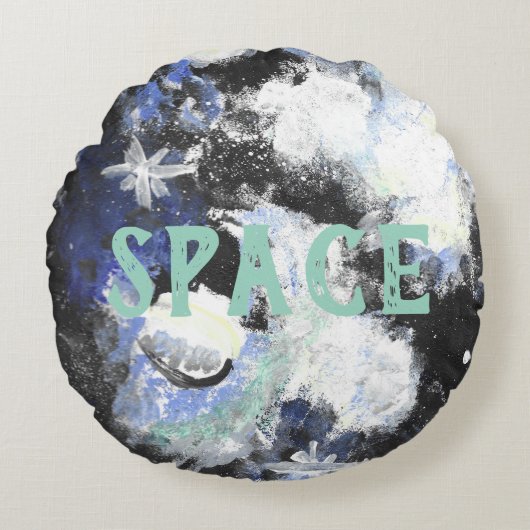 宇宙枕 ラウンドクッション (正面)