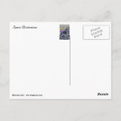 宇宙歪み抽象芸術 ポストカード (裏面)