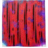 宇宙気泡流 シャワーカーテン (正面)