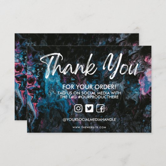 宇宙水彩ありがとうメディア挿入 (正面/裏面)