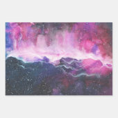 宇宙水彩包み紙シート ラッピングペーパーシート (正面2)