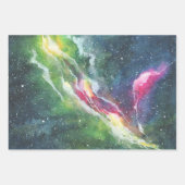 宇宙水彩包み紙シート ラッピングペーパーシート (正面)
