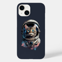 宇宙水彩画の宇宙飛行士の猫 Case-Mate iPhone 14ケース