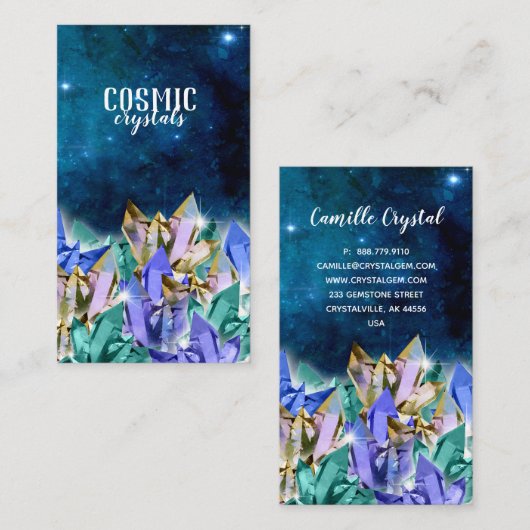 宇宙水晶の名刺 名刺 (正面/裏面)