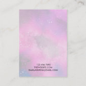 宇宙水絵画色イヤリングディスプレイカード 名刺 (裏面)