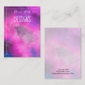 宇宙水絵画色イヤリングディスプレイカード 名刺 (正面/裏面)