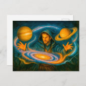 宇宙油彩画の抑制像 シーズンポストカード (正面/裏面)