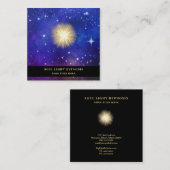 *~*宇宙治療エネルギー日曜日の破烈の宇宙星 スクエア名刺 (正面/裏面)