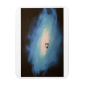 宇宙泳ぐ人冷蔵庫用マグネット マグネット (縦)