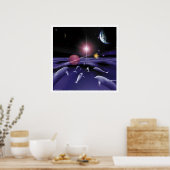 宇宙泳ぐ人 ポスター (キッチン)