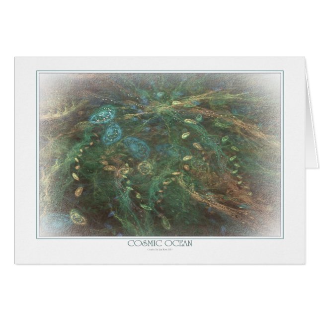 宇宙海グリーティングカード (正面横)